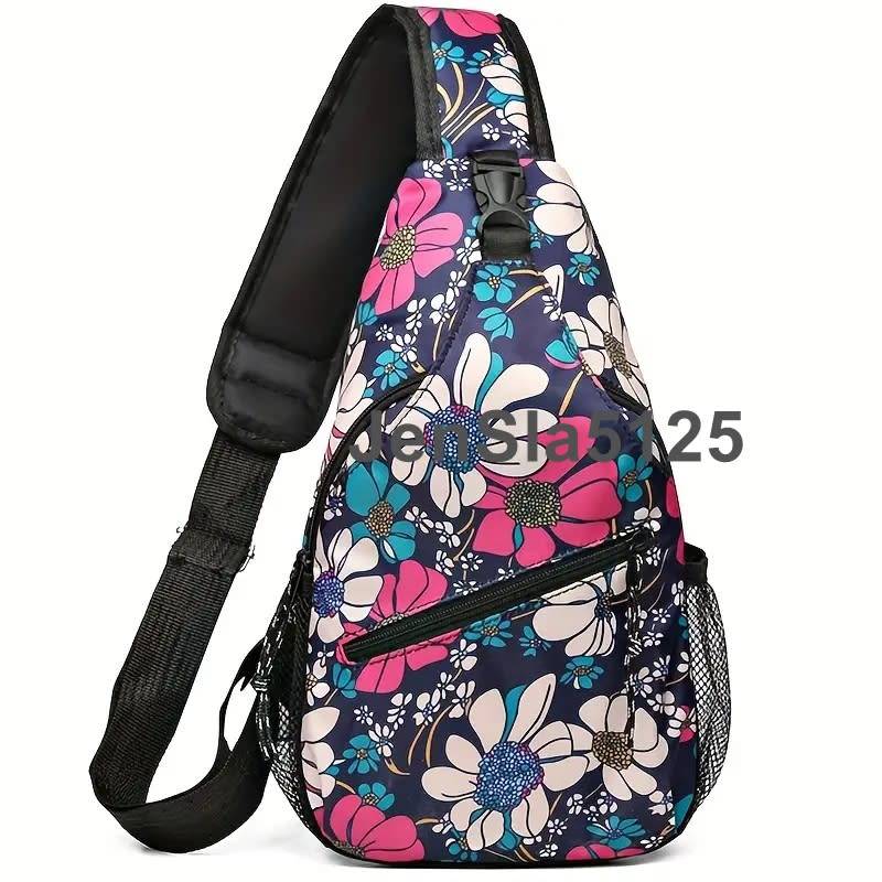 NEW IN - Ladies Floral Print Cycling Strap Cross Body Shoulder Bag