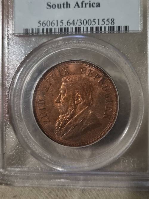 RARE RED variant 1898 penny MS64RD, highly sought after