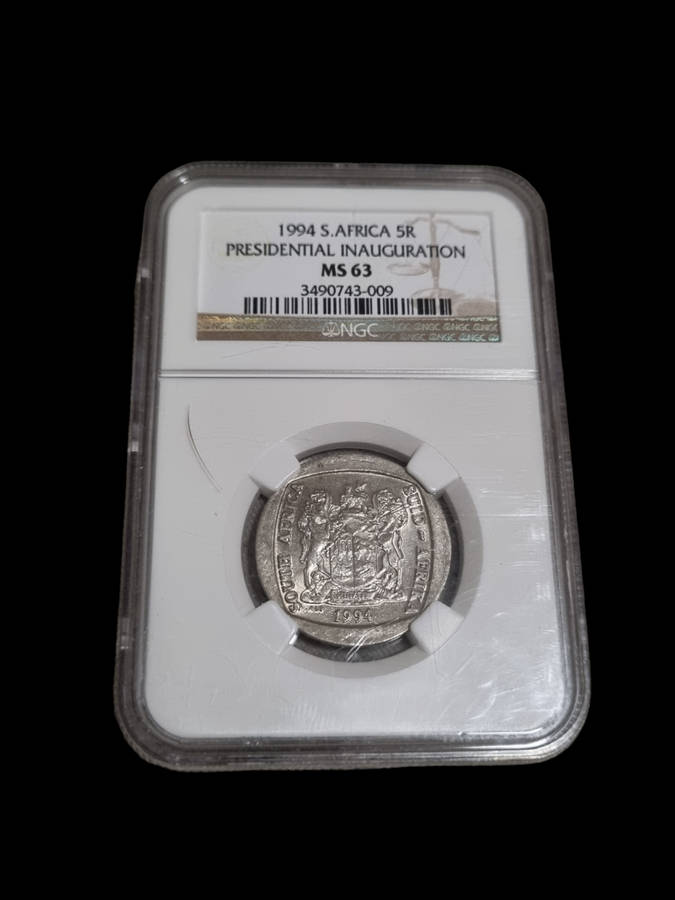 South Africa: 1994 Inauguration R5 NGC MS63