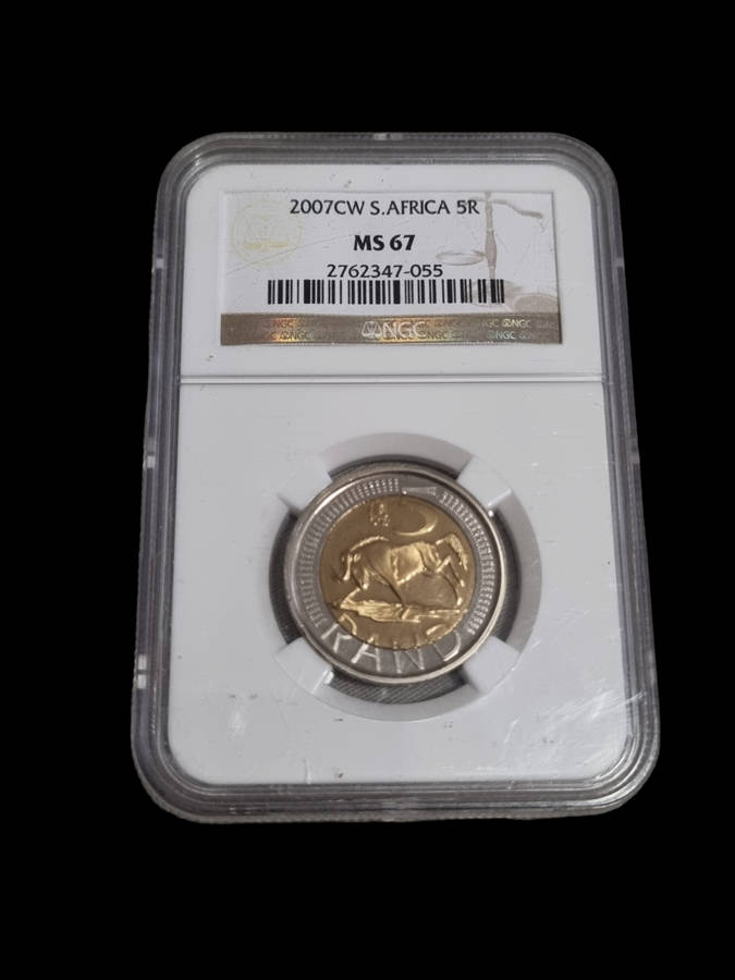 South Africa: 2007CW R5 (Oom Paul Mintmark) NGC MS67