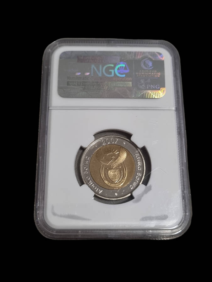 South Africa: 2007CW R5 (Oom Paul Mintmark) NGC MS67
