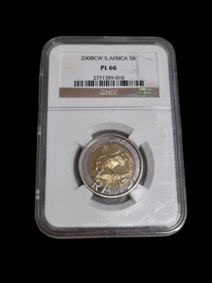 South Africa: 2008CW R5 (Oom Paul Mintmark) NGC PL 66
