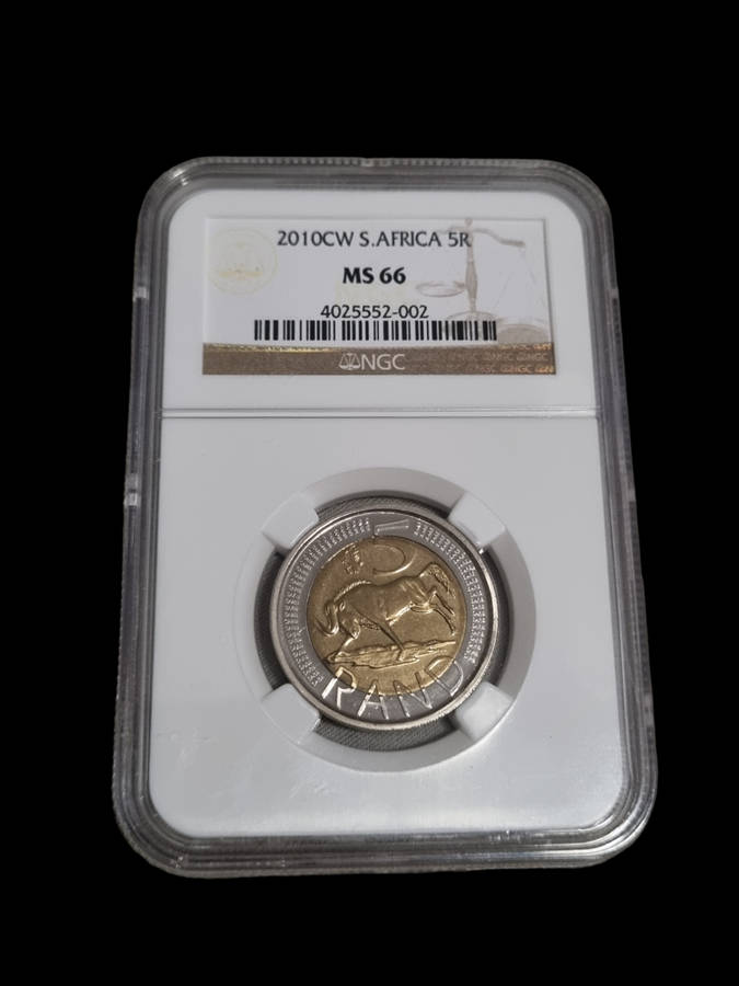 South Africa: 2010CW R5 (Oom Paul Mintmark) NGC MS66
