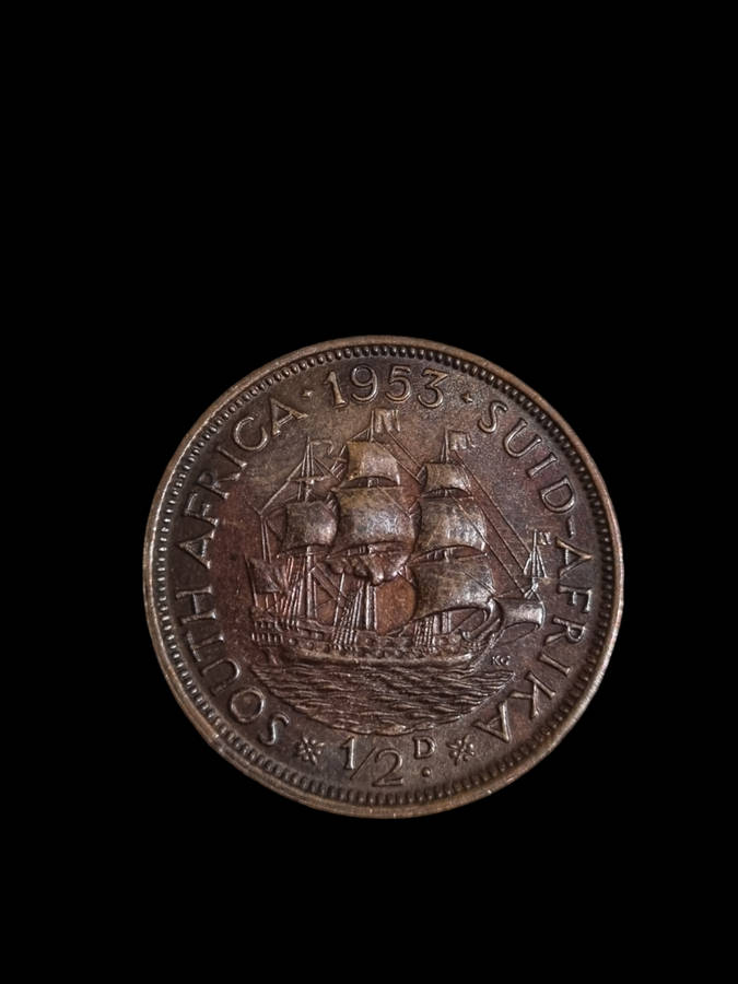 South Africa: Unc 1953 Half Penny