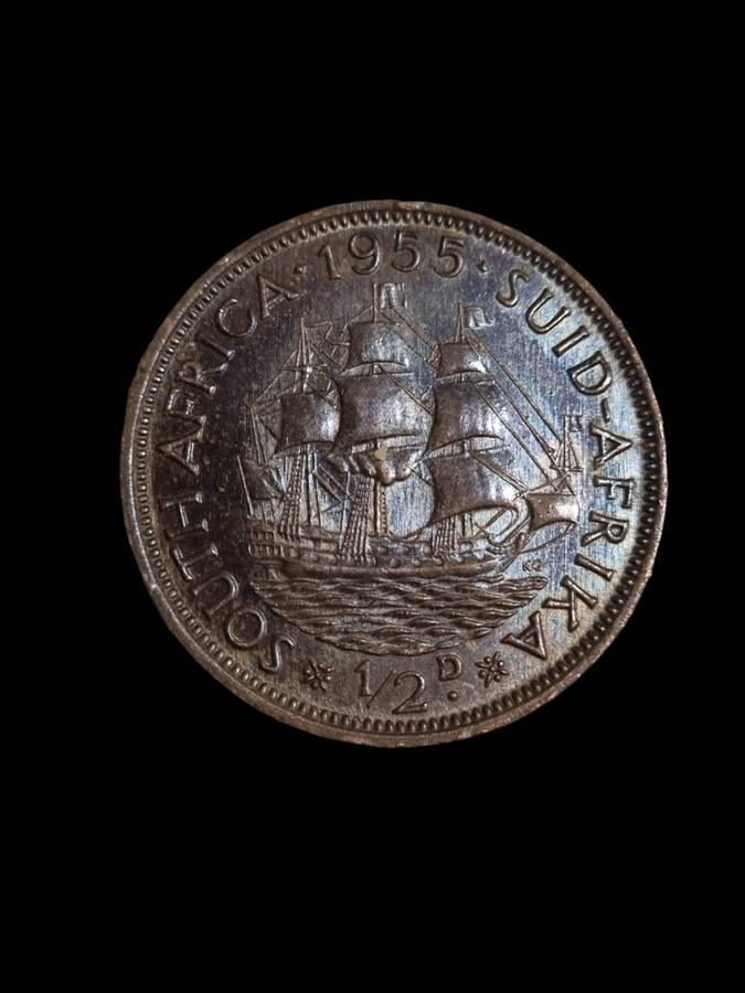 South Africa: Unc 1955 Union Penny