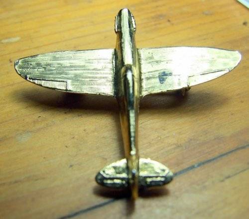 Bright, shining WW2  "Spitfire" airplane brooch, good condition.