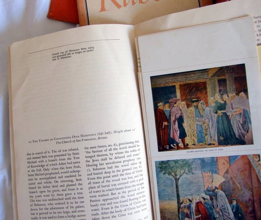 Collection of METROPOLITAN MUSEUM OF ART MINIATURES, 14 books in 3 boxes, published c1954
