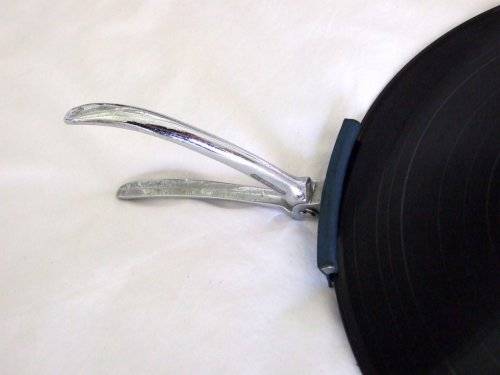 Vintage MIRAGRIP LP record holder - for safe record handling!