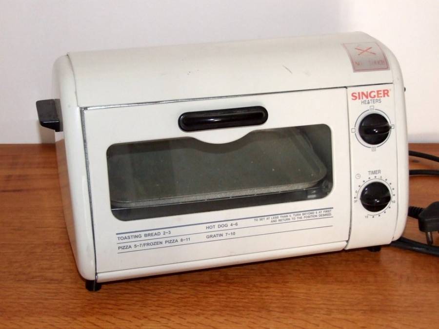 Vintage retro Singer electric heater oven  grill model SGO 007 excellent condition. Desktop Cooker!