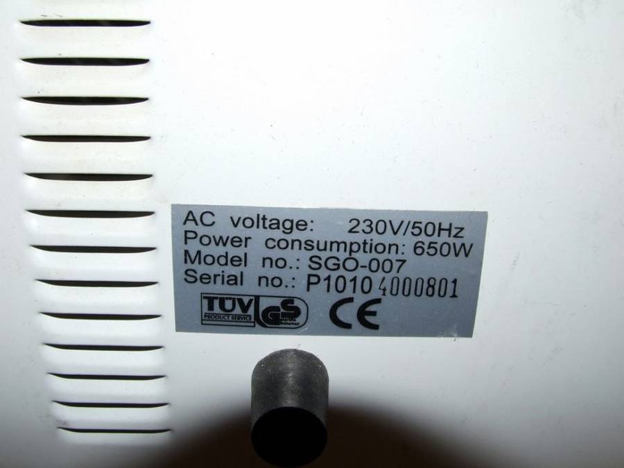 Vintage retro Singer electric heater oven  grill model SGO 007 excellent condition. Desktop Cooker!