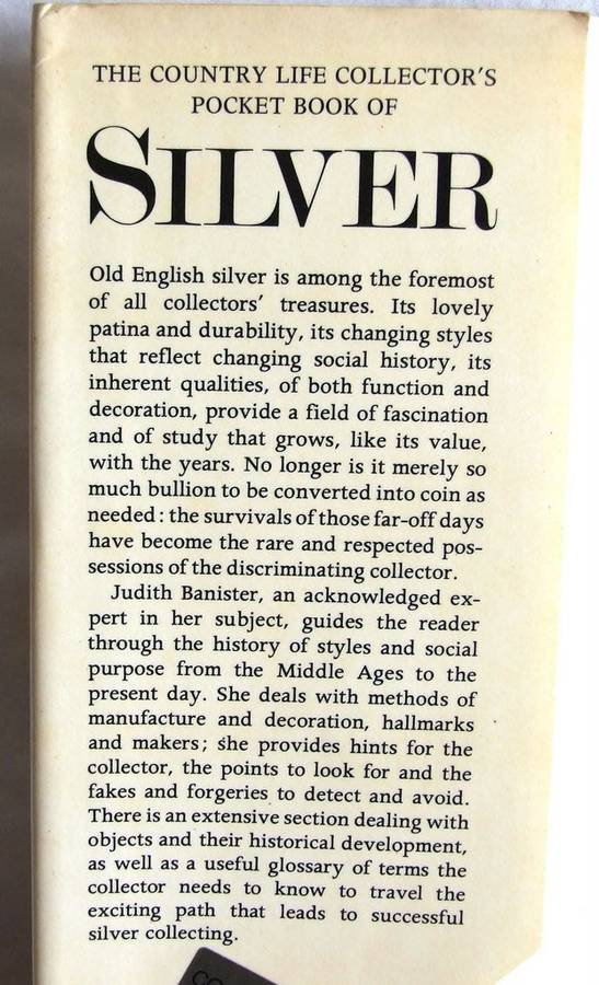 The Country Life Collector's Pocket Book of SILVER plus four old UK Antiques Trade Gazette magazines