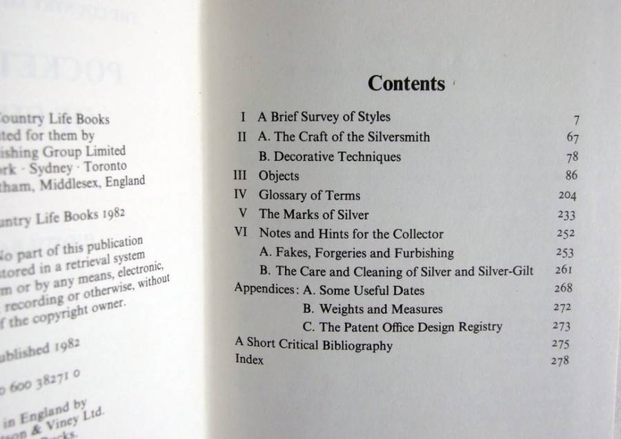 The Country Life Collector's Pocket Book of SILVER plus four old UK Antiques Trade Gazette magazines