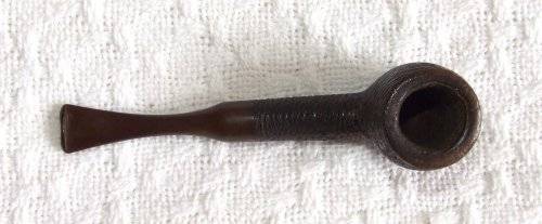 Lovely Vintage Estate SASIENI Rusticated Billiard Tobacco Pipe with Fantail stem!