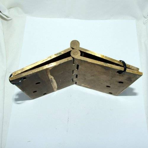 Vintage pair solid brass Projection Hinges - like new!