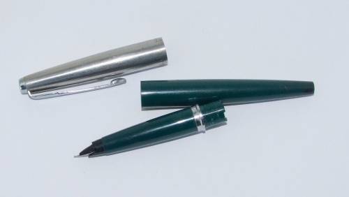 A classic green PARKER 45 Cartridge Fill Fountain pen in good condition