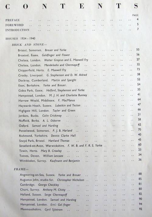 A Classic Survey of English Modernist (ART DECO) Architecture by F.R.S.Yorke, 1947