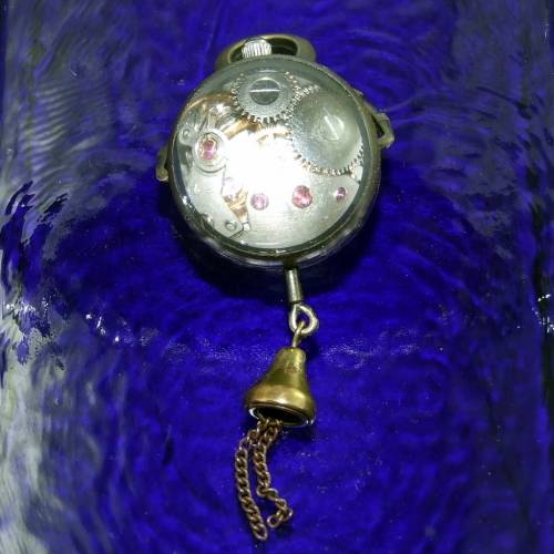 Vintage mechanical ball watch fob / pendant