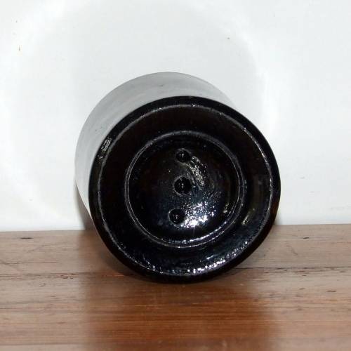 Antique black glass  bottles