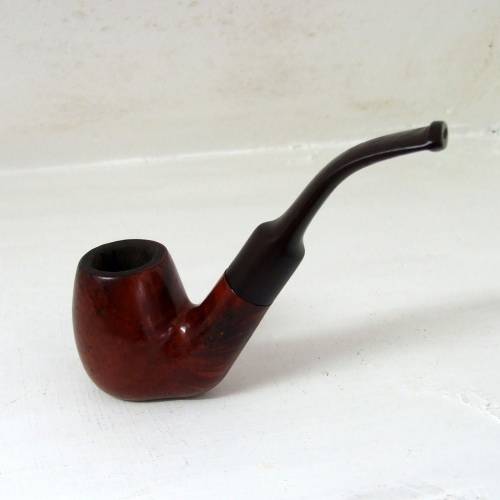 Vintage stand-up briar bent tobacco pipe