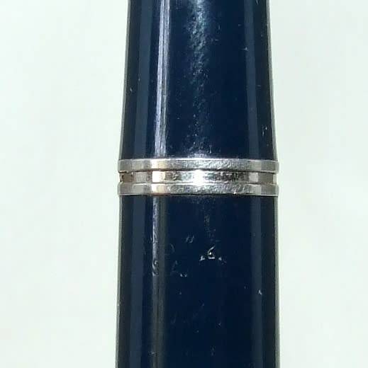 Vintage Parker 51 VACUMATIC, gold filled cap, c1946, double jewel, early Cedar Blue