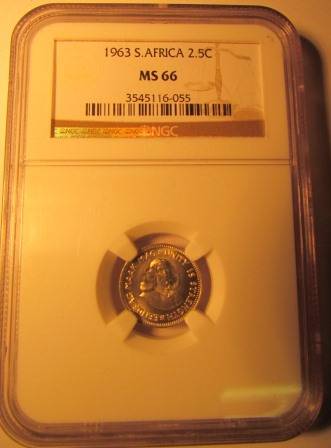 **1963 MS66 2.5C SA #Only 83 Graded in the grade MS66#**
