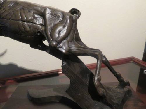 Signed Arend Eloff Acrylic Casting of an Impala