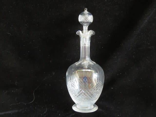 Early 20th century cutglass liqueur decanter