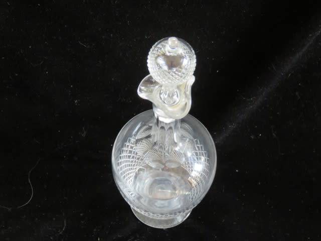 Early 20th century cutglass liqueur decanter