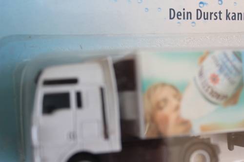 MAN Refrigerating Truck H0 1:87, Gerolsteiner Mineral water, brand-new and sealed.