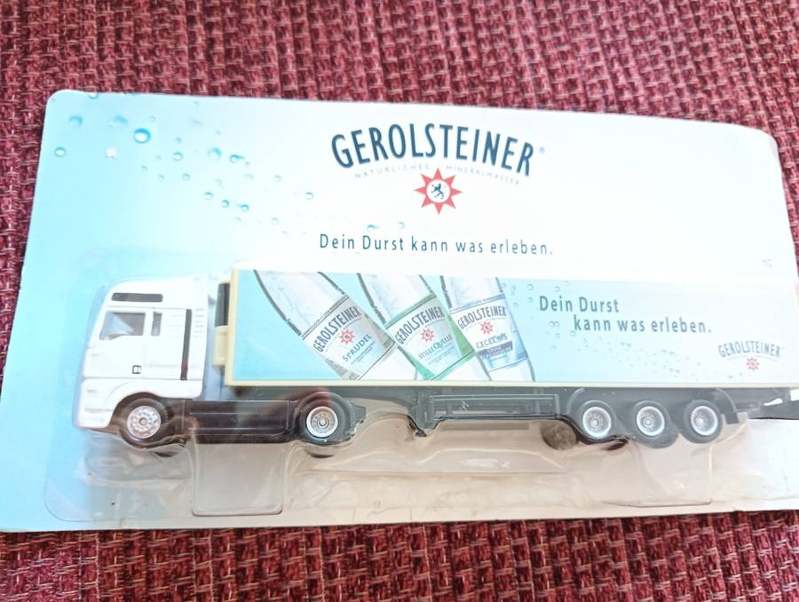 MAN Truck H0 1:87 Gerolsteiner Mineral Water, version 1, boxed and still sealed