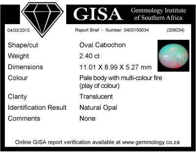 2.4 ct Natural Opal