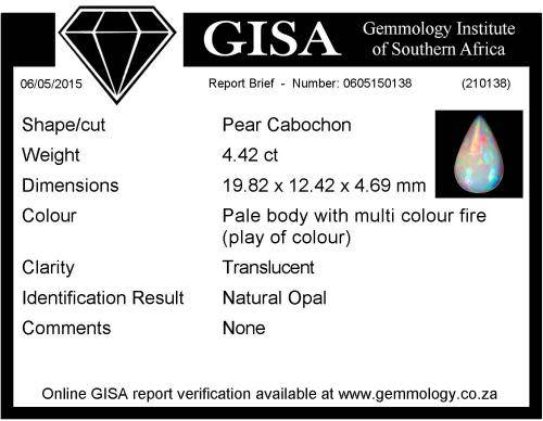4.42 ct Natural Opal