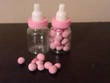 Pink Baby Bottles for Baby Shower Favours