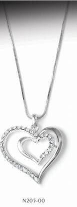 Double Heart Shaped Pendant