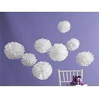 White Pom Poms (21cm)
