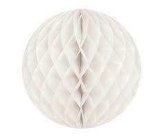 White Honeycomb Balls (20cm)