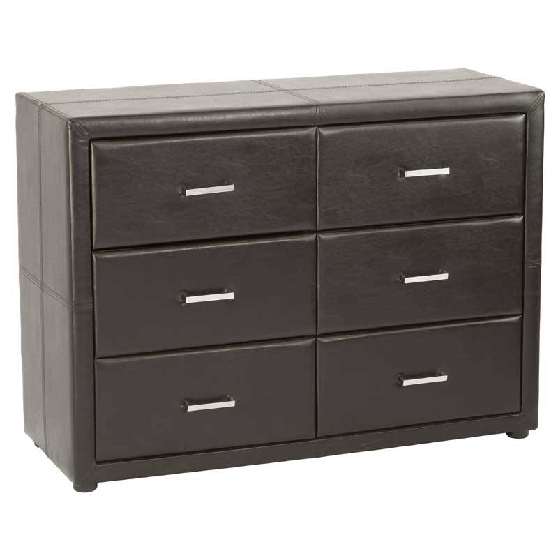 Lovely Leather Touch 6drawer dresser