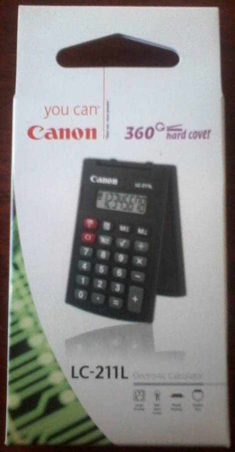 Canon LC-211L 360 Hard Cover Calculator