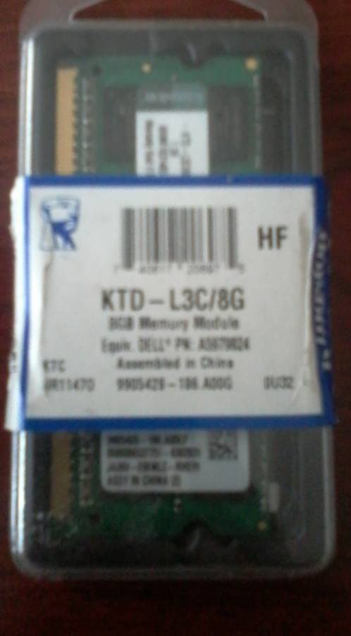Kingston KTD-L3C/8G 8GB Memory Module / Dell A5979824