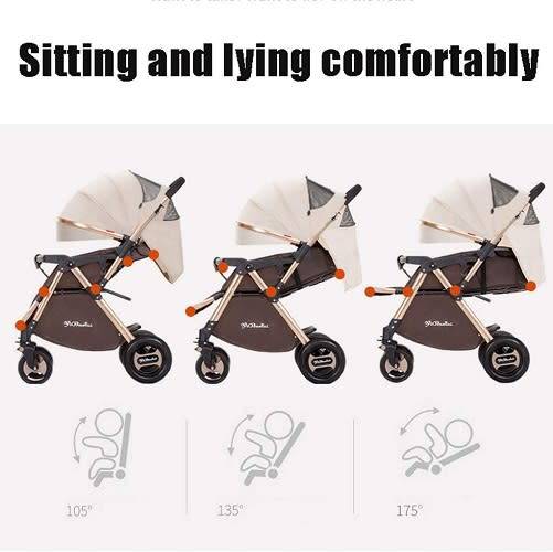 Ultra-lightweight Folding Travel Baby Stroller - Maroon Color