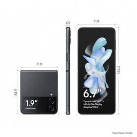 Samsung Galaxy Z Flip4 5G 256GB (1x Sim and 1x E Sim) - Graphite - Sealed local stock-SM-F721B