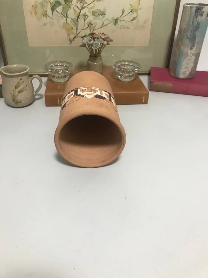 Pottery Vase or Utensils Holder or Wine Cooler 23cm x 14cm