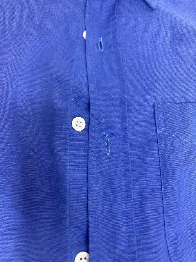 Polo Short sleeve Men shirt Blue Medium