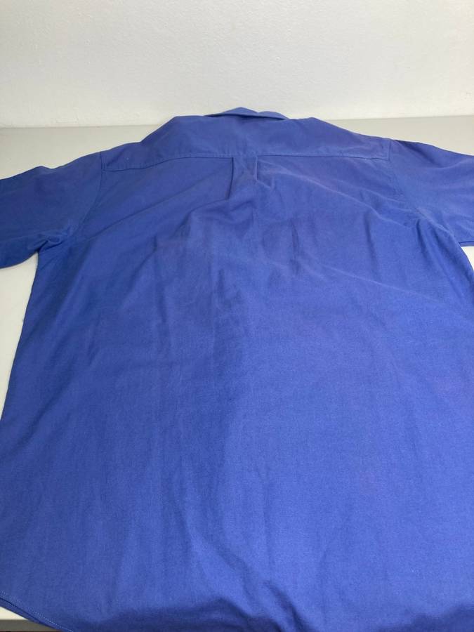 Polo Short sleeve Men shirt Blue Medium