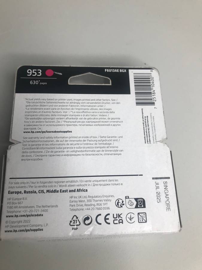 HP 953 Magenta Original Sealed