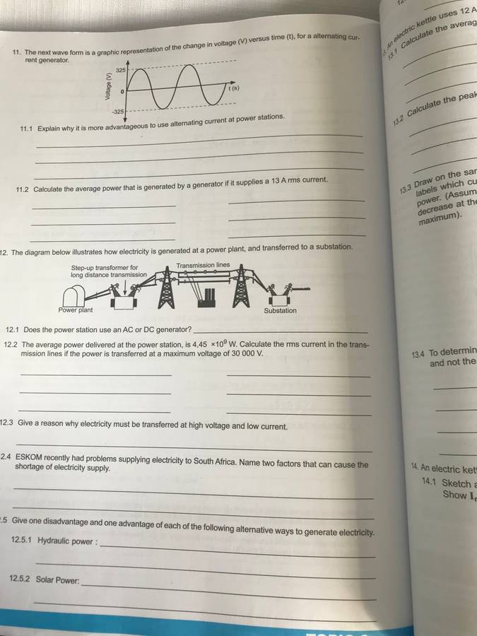 Grade 12 Physical Sciences Theory and Workbook