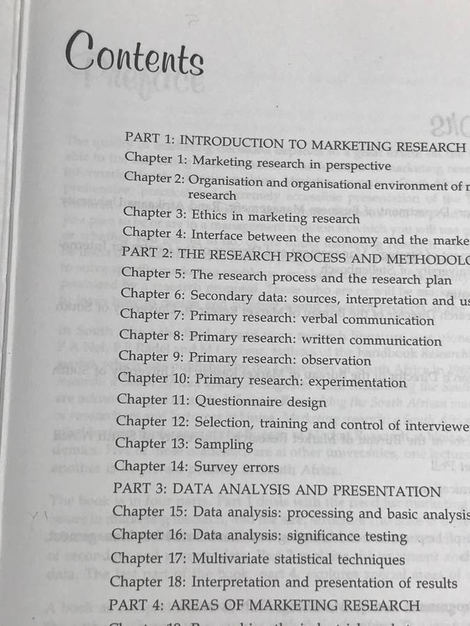 Book Marketing Research a South African Approach Editors JH Martins M Loubser