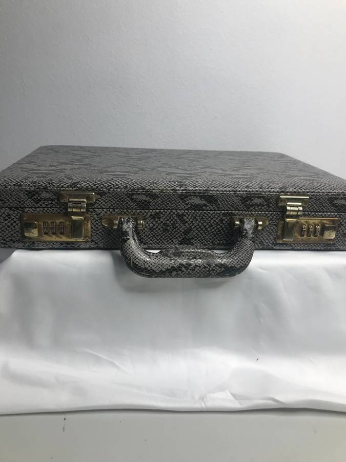 Python Leather Snake Briefcase