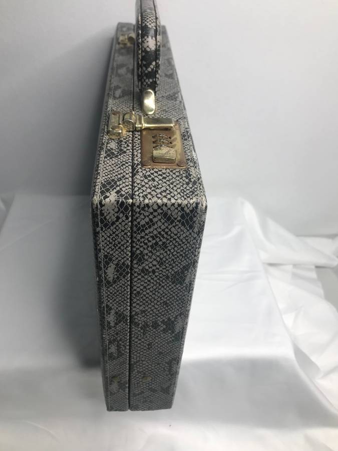 Python Leather Snake Briefcase