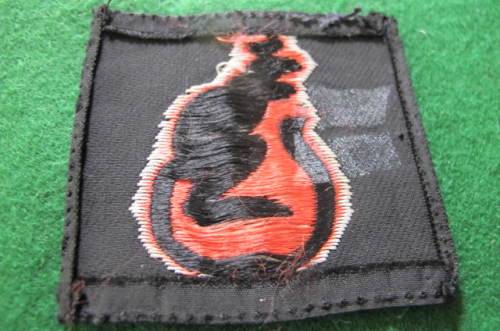 BRITAIN -  FORMATION BADGES OF WWII AND LATER - 7TH ARMOURED DIVISION SILK PATCH
